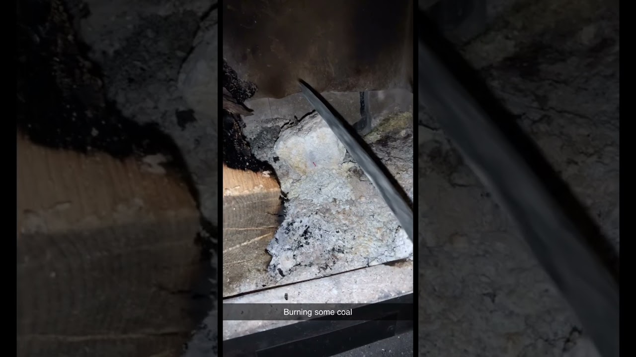 Burning coal in wood stove