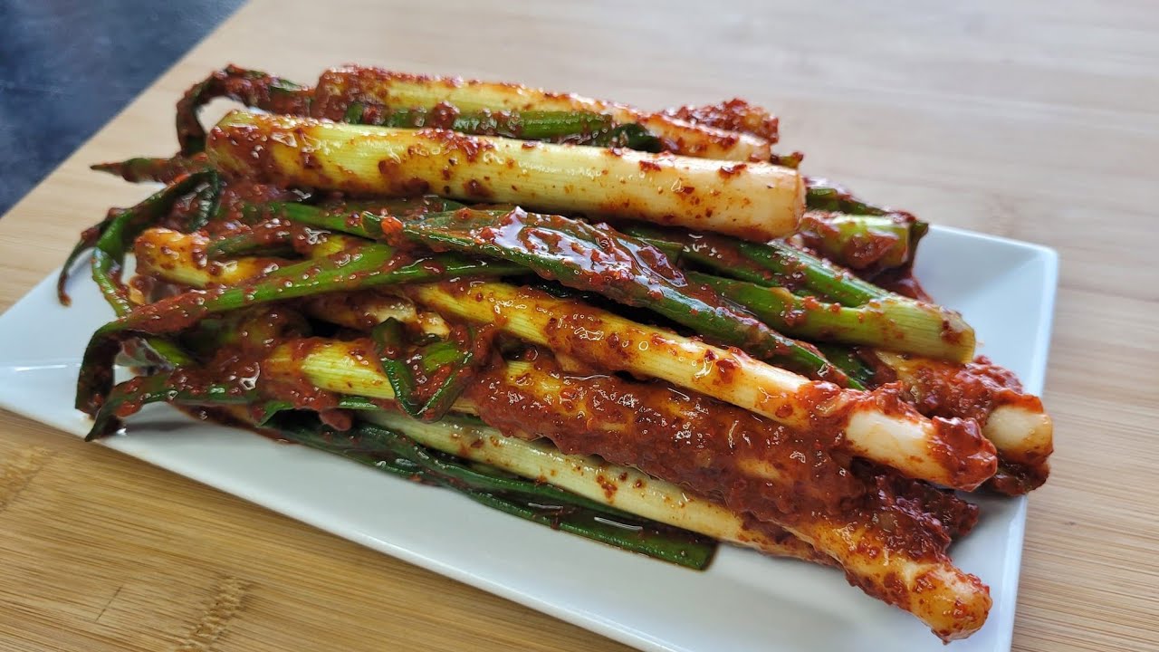 ХИМИЯ ЗЕЛЕНОГО ЛУКА, которую может легко приготовить каждый 🤩(파 김치)