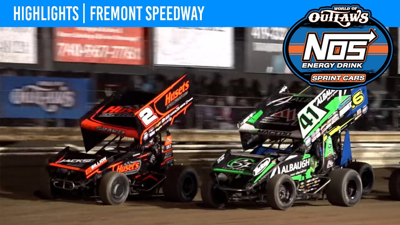 World of Outlaws NOS Energy Drink Sprint Cars | Fremont Speedway | May 27, 2024 | HIGHLIGHTS