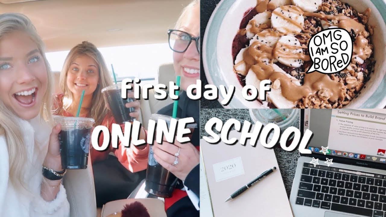 vlog: first day of online school + big announcement