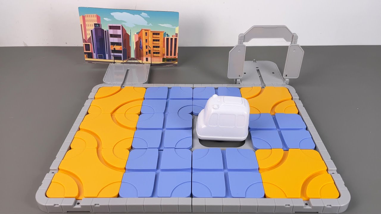 10 Minute ASMR Toy Unboxing: Huarong Dao Maze Puzzle Track Electric Car Toy | Toy Review