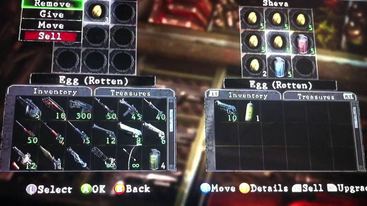 Resident Evil 5 How To Duplicate any item!