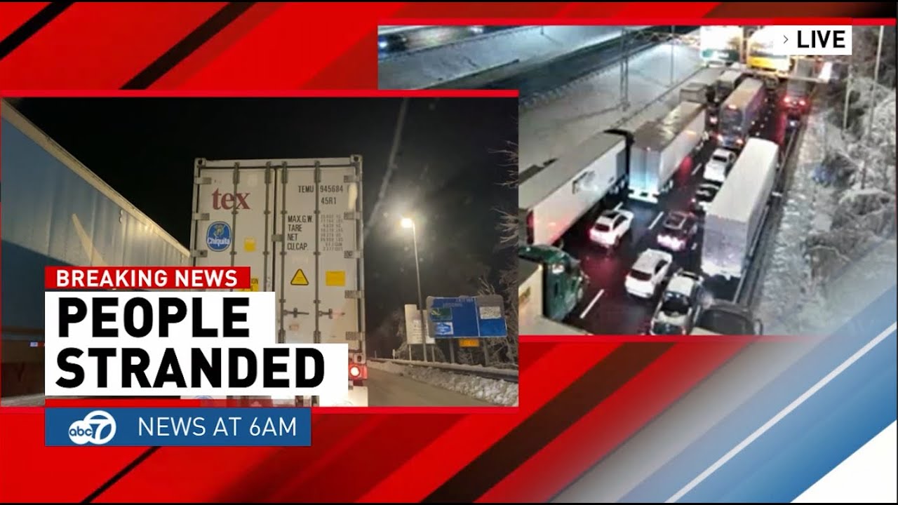 Drivers stranded for hours along I-95 in Northern Virginia after winter storm