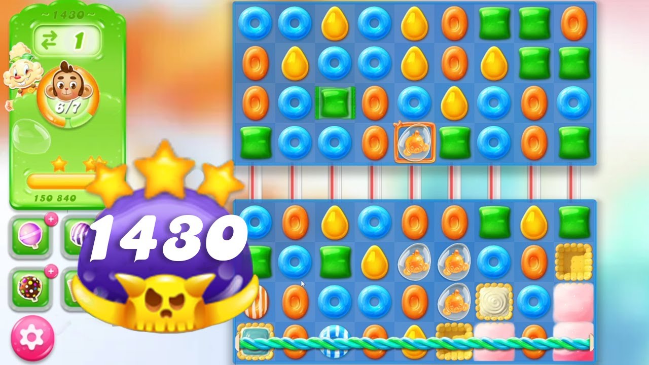 Candy Crush Jelly Saga Level 1430 || Super Hard Level || 3 Stars 🌟🌟🌟