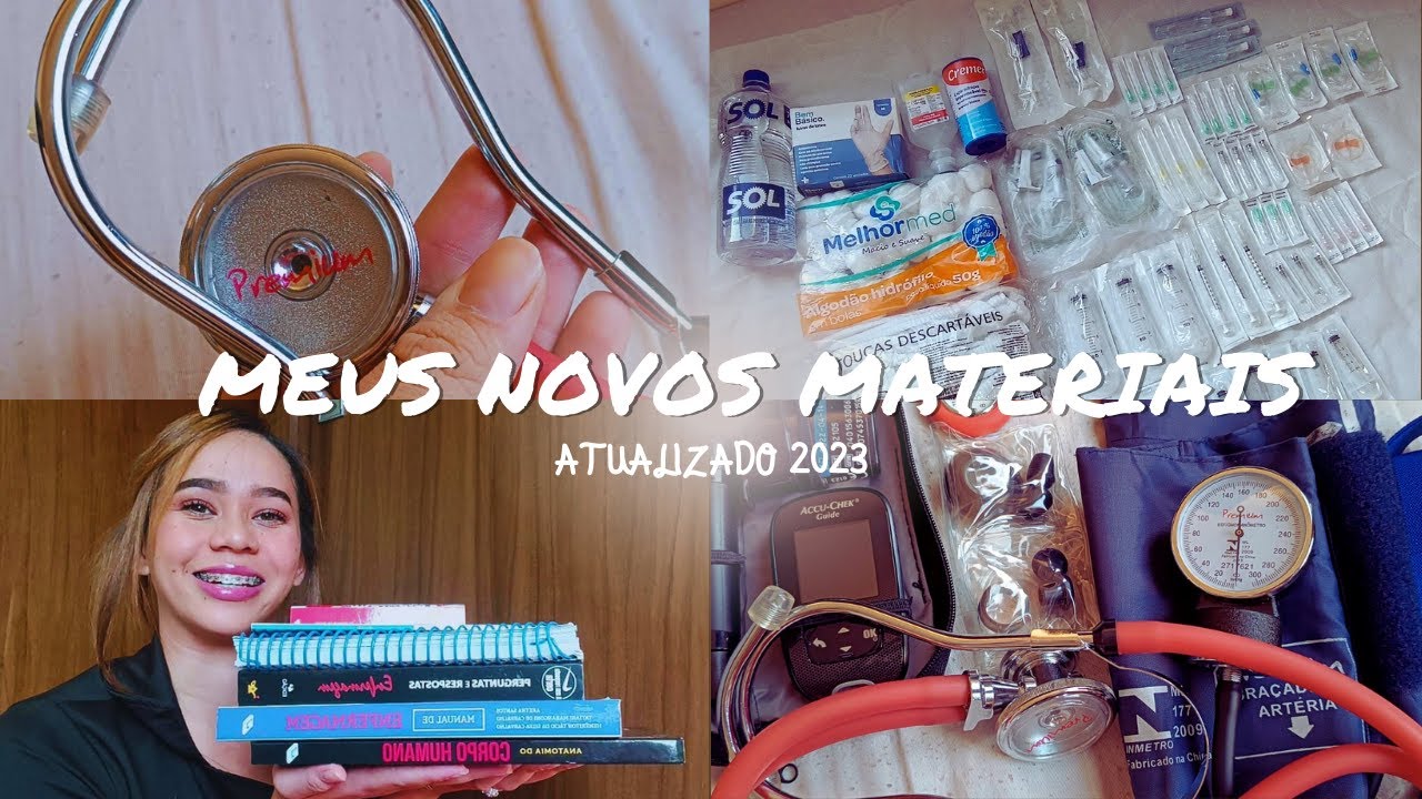 MEUS NOVOS MATERIAS PARA O CURSO TÉCNICO ENFERMAGEM | ATUALIZAÇÃO 2023