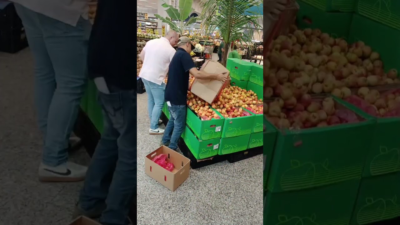 montagem de hortifruti frente de loja #hortifruti #supermercado #frutas