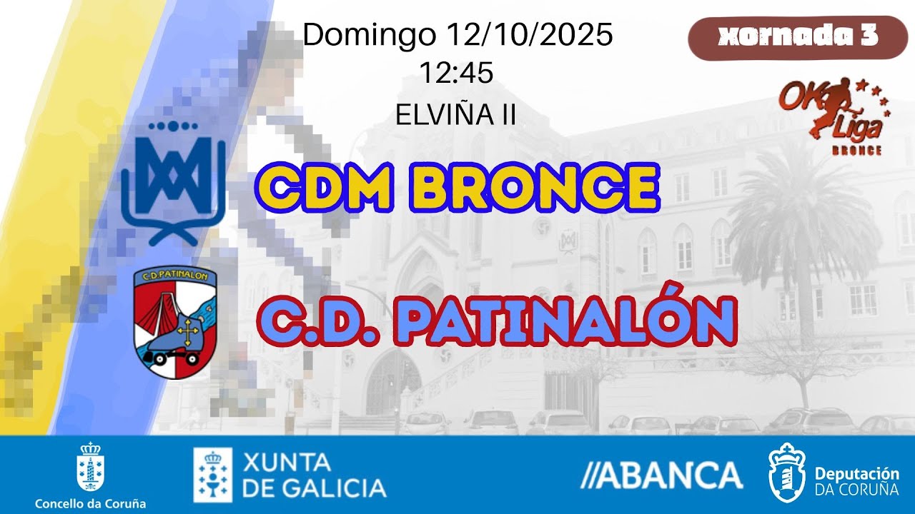 🎥​ CDM hockey patines - Harina Trad zamorana Patinalón [OK Liga Bronce masculina - J03]