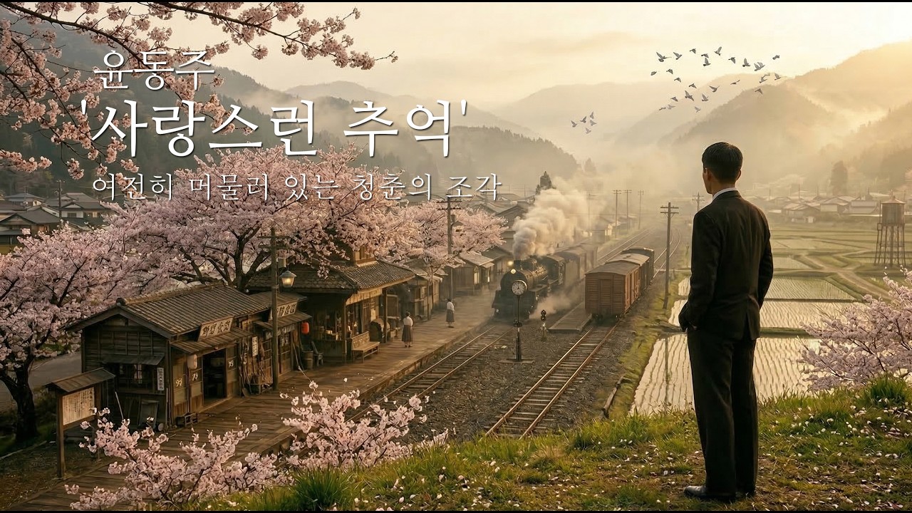 윤동주 '사랑스런 추억' | 그리운 시간의 기억 #윤동주 #시와노래 #사랑스런추억#힐링음악 #포크송