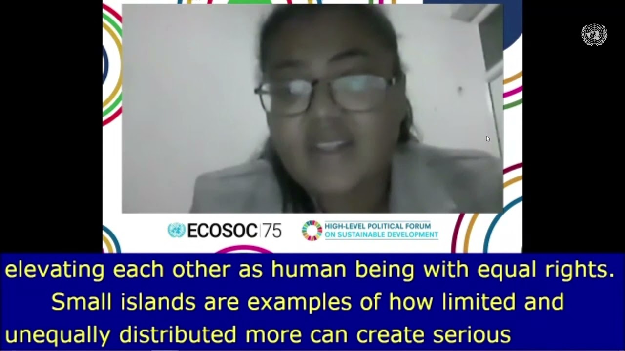 Coming together to help Small Island Developing States ()" Dominique Pierre, Stakeholder Group CDWD