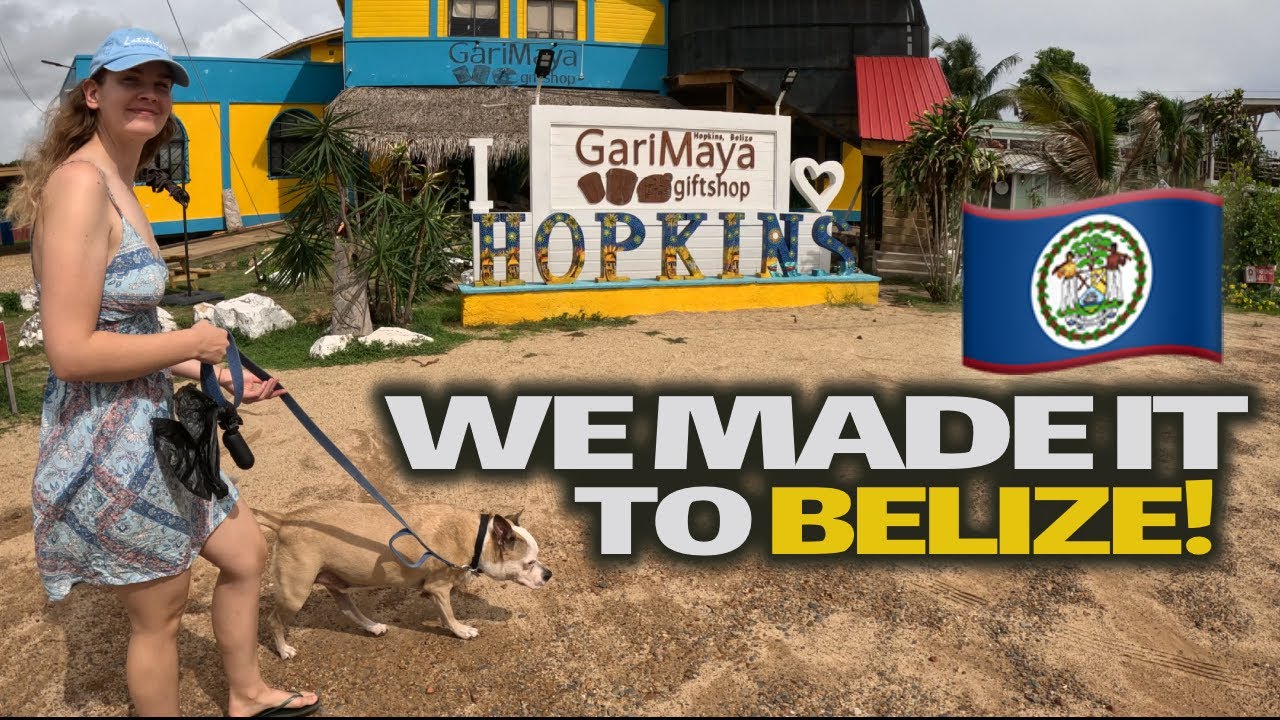 Driving to Hopkins, Belize!
