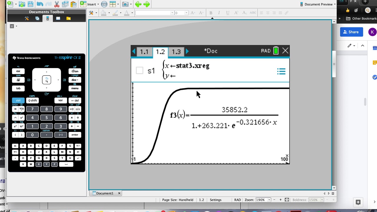 Logistic Regression on TI-Nspire