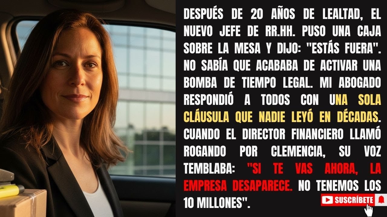 Me despidieron tras 20 años para contratar a alguien más joven, pero olvidaron leer la página 17 de.