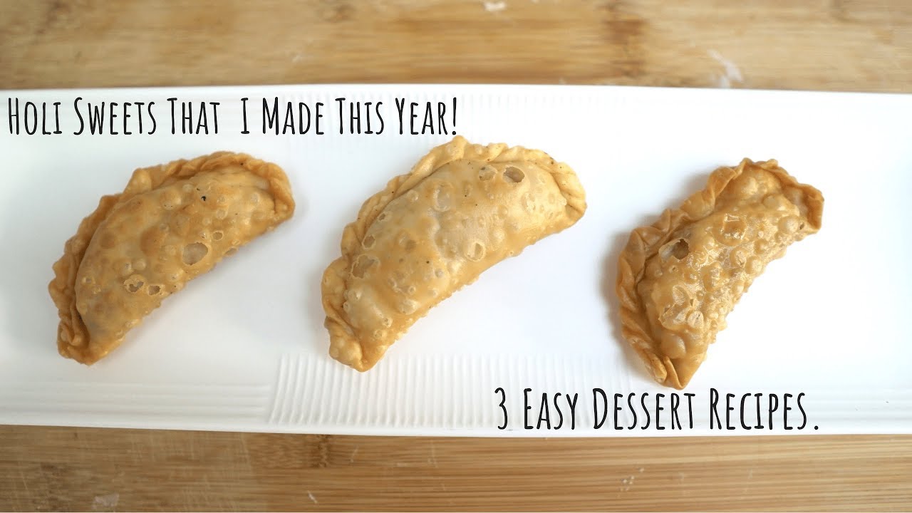 I Made Holi Desserts With My Mom | 3 Easy Indian Dessert Recipes | Sweet Dish Recipes : Indian