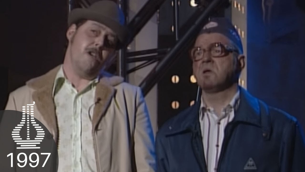 Otto Jespersen og Jens Brun Pedersen live under Spellemannprisen 1997