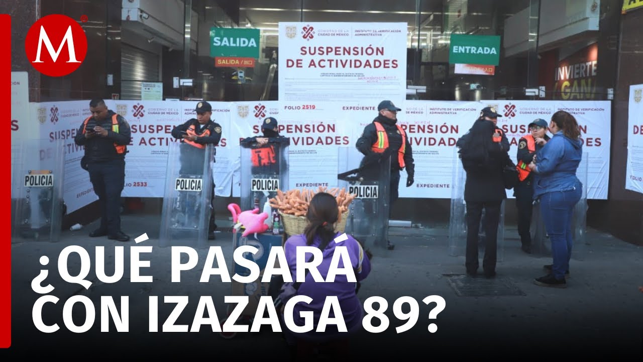 Comerciantes de Plaza Izazaga 89 tratan de recuperar su mercancia