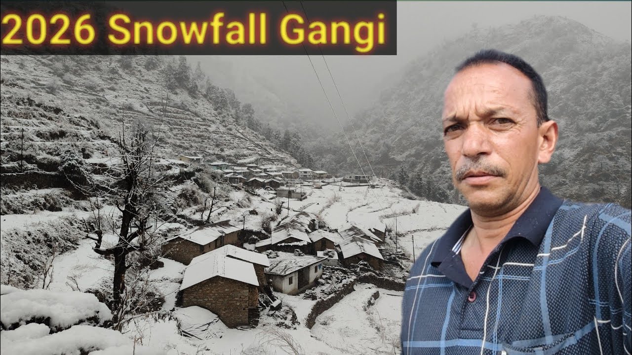साल 2026 की पहली बर्फबारी गंगी गांव में || Pahadi lifestyle vlog