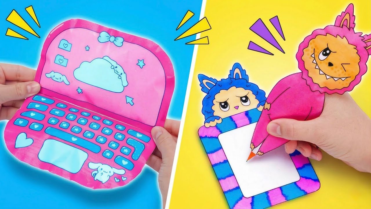 Trop Mignon ! Stylos Squishy, Mini Ordinateur & Tablette de Dessin DIY 💻 🧸