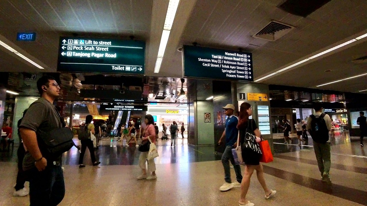 Journey from Chinatown MRT Station (NE4/DT19) to Tanjong Pagar MRT Station (EW15) | February 2026