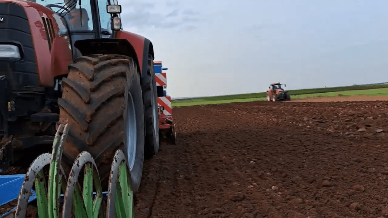 GPS RTK Lenksystem Cerea 300 Zwischenfrucht s&auml;en mit Case CVX und Lemken Saphir 7___www.witt3d.de