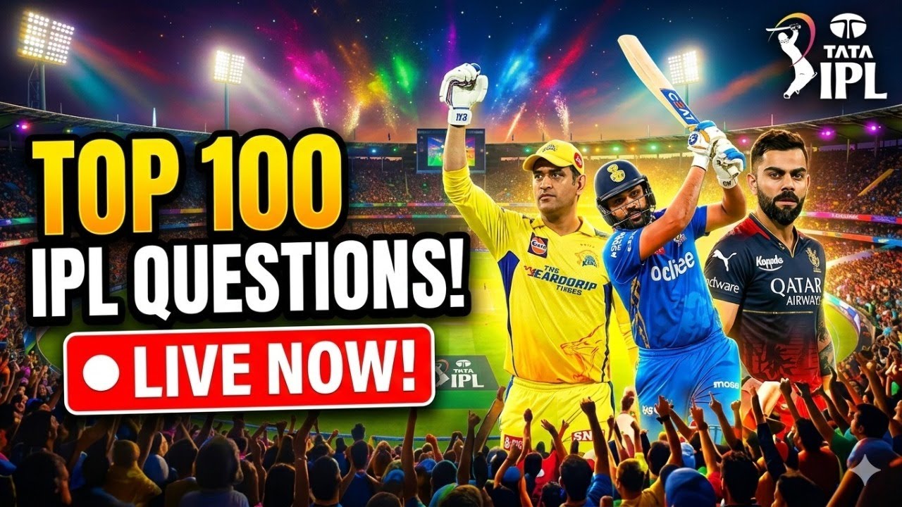 Top 100 IPL Questions | Live IPL Discussion | Live IPL Fan Discussions