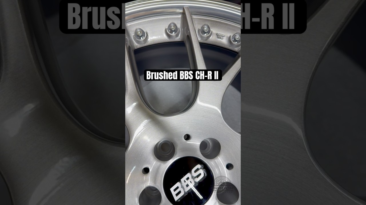 Диски BBS CH-R II, модифицированные: матовая поверхность, хромированная фурнитура, полированные о...