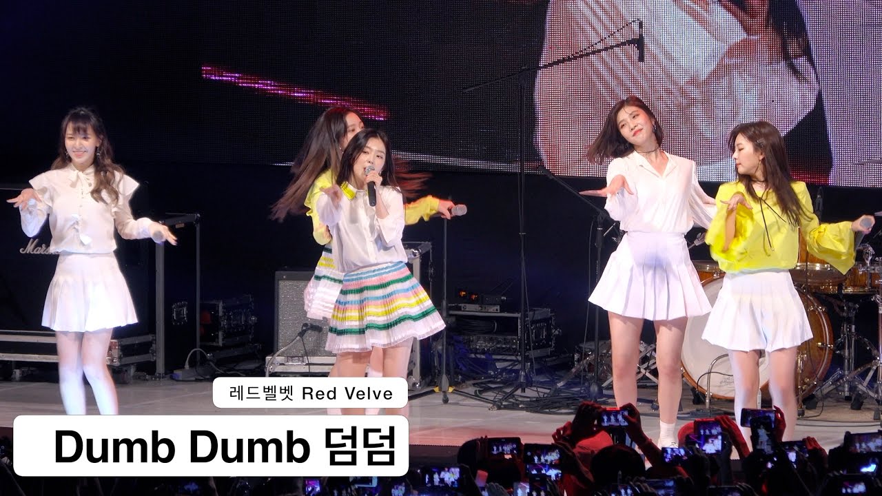 레드벨벳 Red Velvet (5인 완전체)[4K 직캠]Dumb Dumb 덤덤@170519 Rock Music