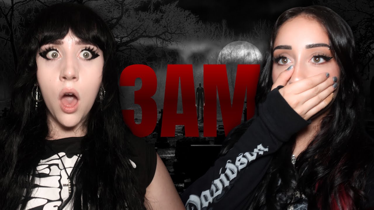SCARIEST 3AM OVERNIGHT In A HAUNTED Cemetery