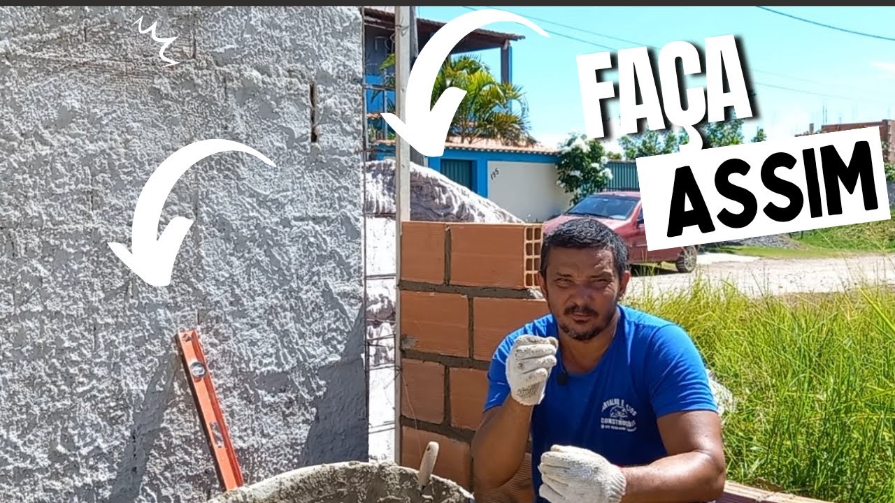 Como aprumar parede com régua