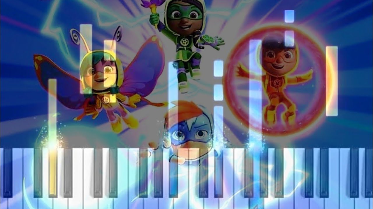 Action Pack Theam Song 🎶 on piano
