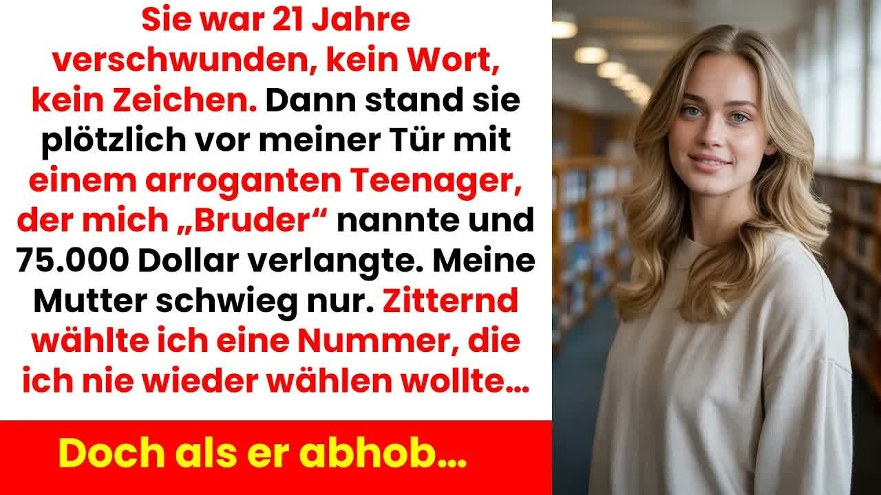 Nach 21 Jahren stand meine Mutter plötzlich vor meiner Tür mit einer Forderung…