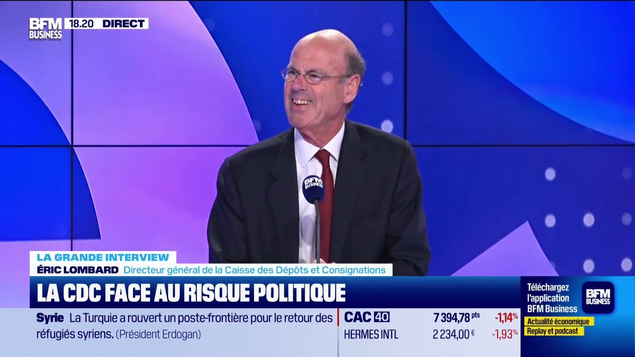 Éric Lombard (Caisse de Dépôts et Consignations) : crise chez Suez, la CDC assume