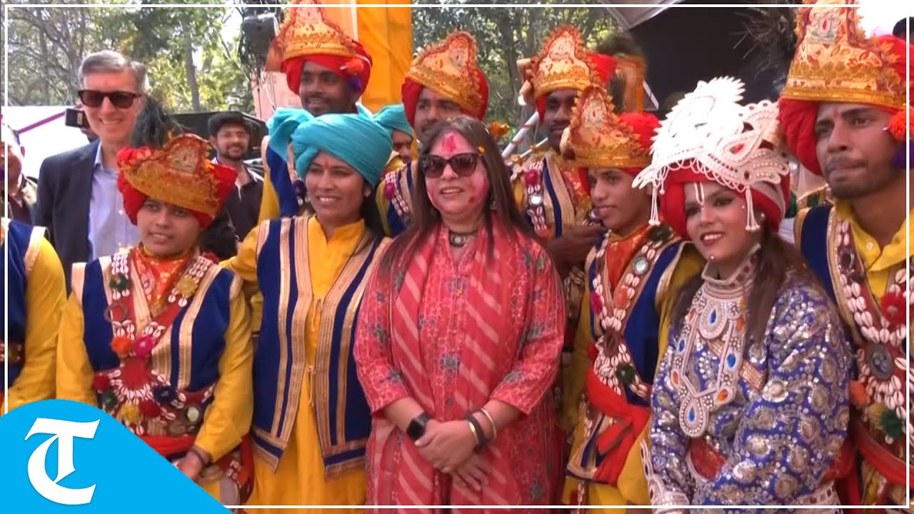 Union Minister Meenakashi Lekhi hosts Holi party for diplomatic community, bureaucrats