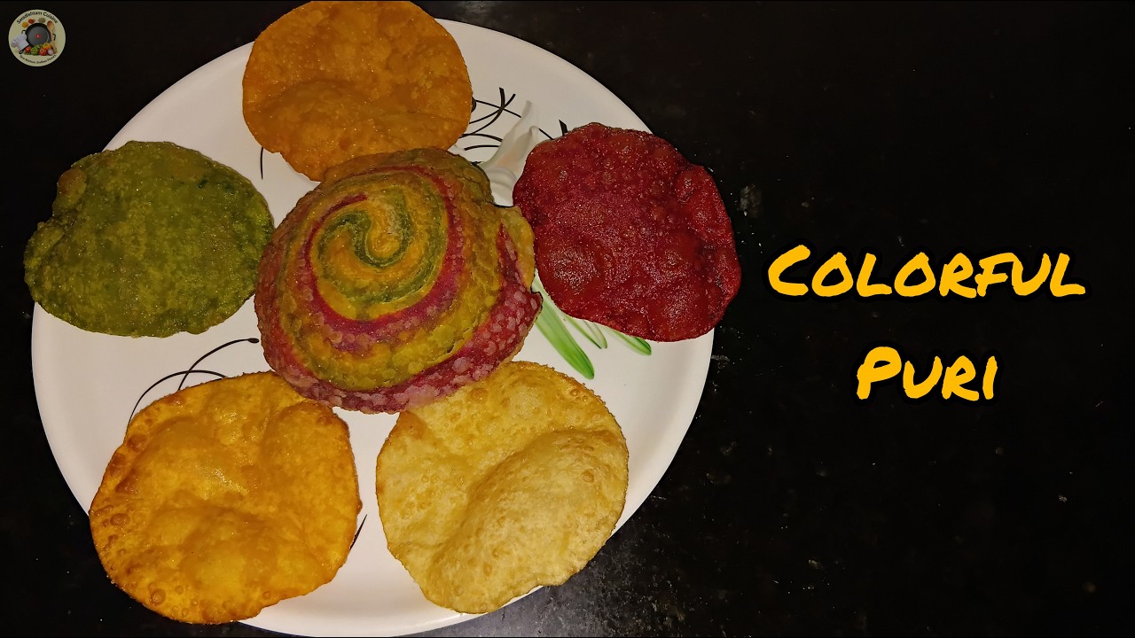 Colourful Puri Without Colors | Natural Rainbow Poori Recipe | #swadishtamcuisine