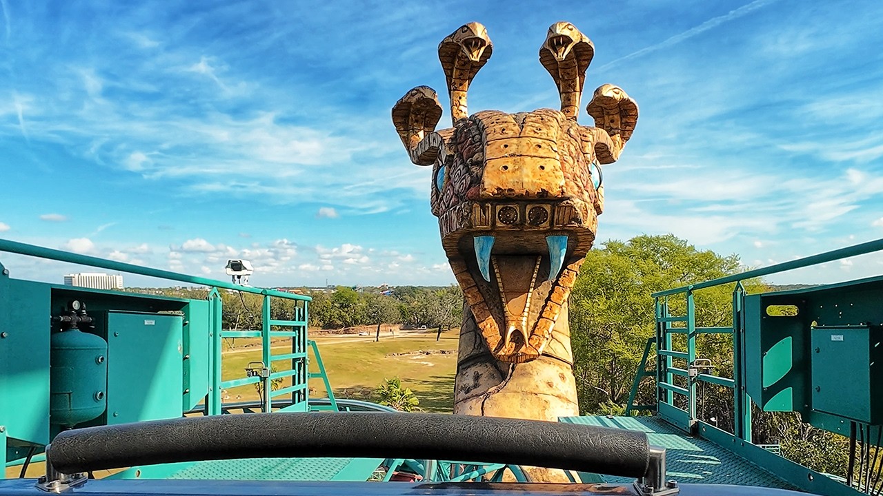 Cobra’s Curse Front-Row 4K POV | Busch Gardens Tampa, Florida | Roller Coaster