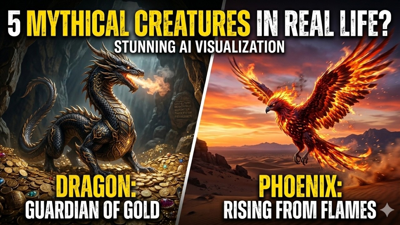 5 MYTHICAL CREATURES IN REAL LIFE? (Hyper-Realistic AI Visualization)