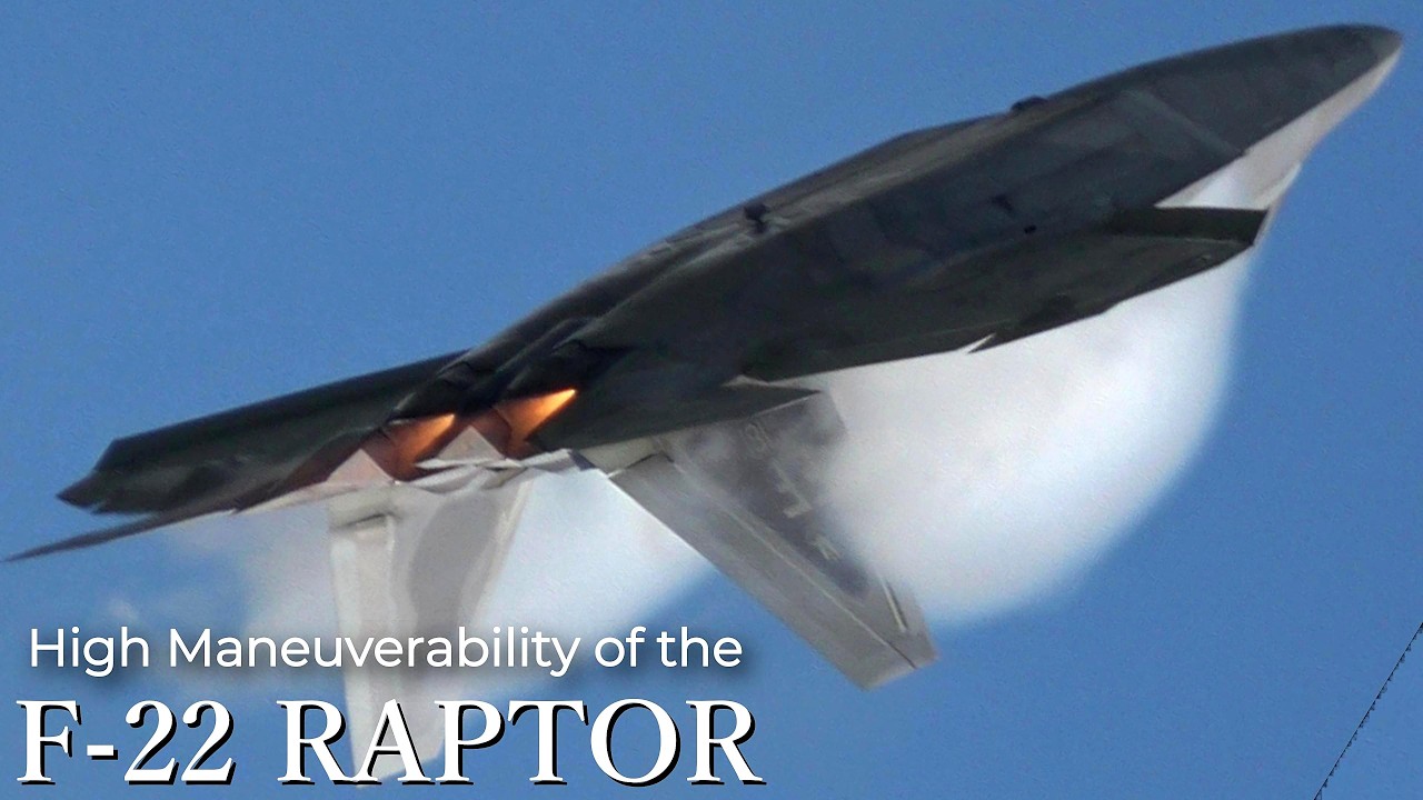 【何だコイツは？F-22 ラプター 高機動性解説】驚異的な機動性を発揮する推力偏向の実力とは？ U.S.A.F. F-22 RAPTOR