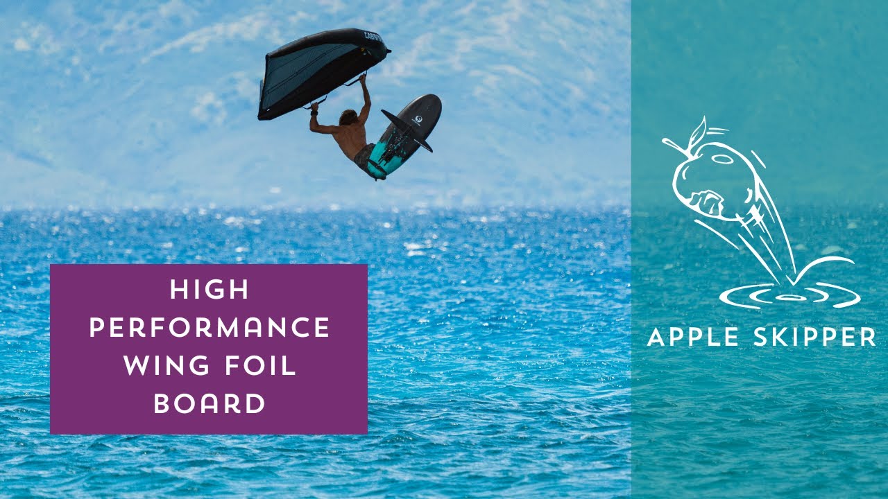 Product video of the Appleskipper Wing - high performance wing foil board