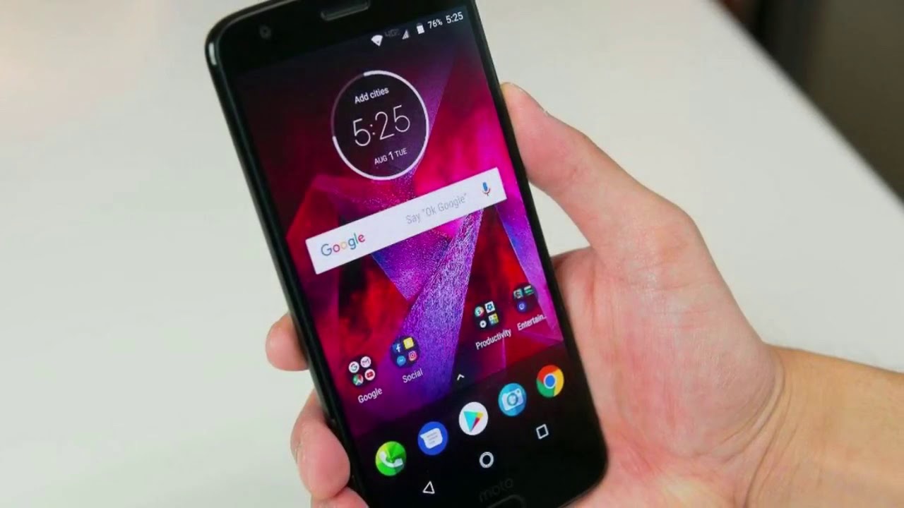 New Moto Z2 Force with a free Amazon Alexa speaker and Music