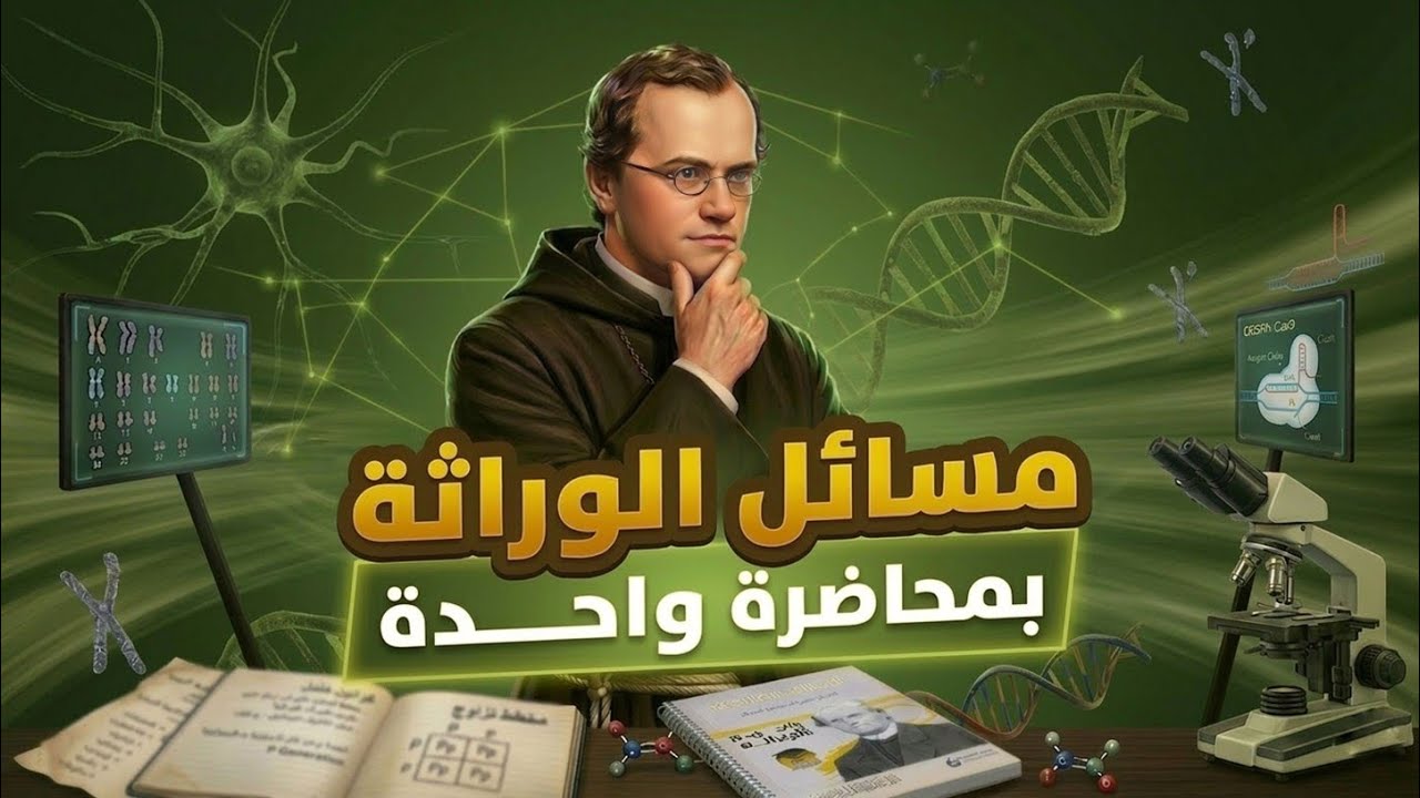 مسائل الوراثة بمحاضرة واحدة !