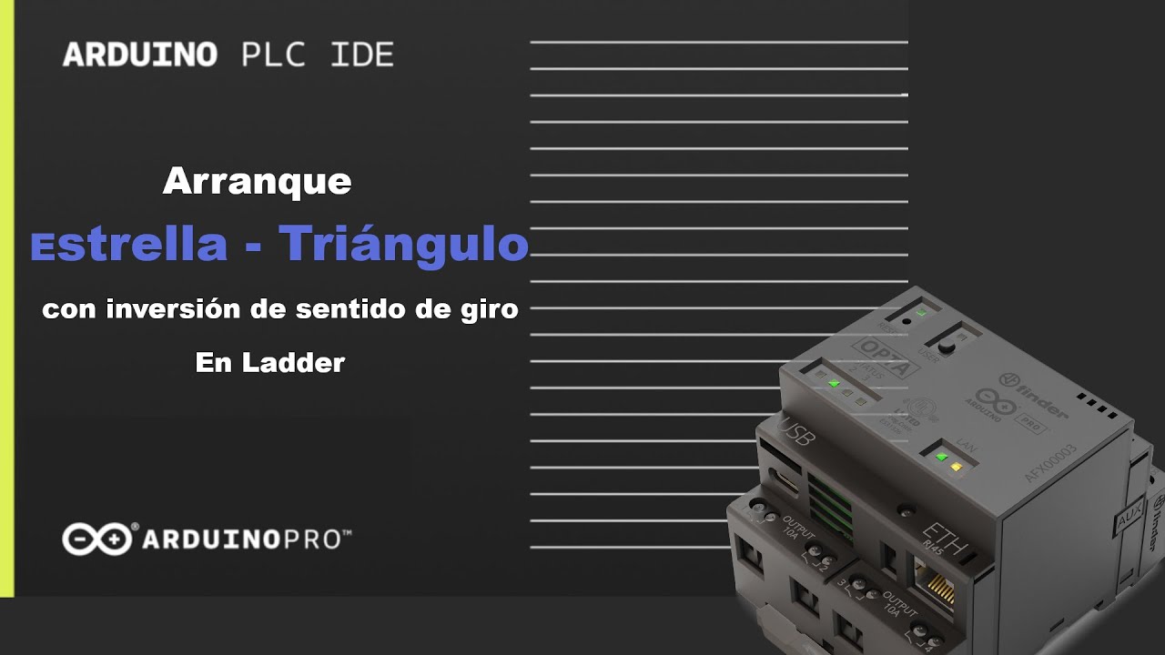 Como hacer un arranque estrella triángulo con inversión de sentido de giro con el opta en Ladder