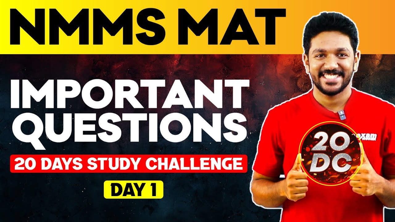 NMMS MAT 2024 | Most Important Questions | Exam Winner