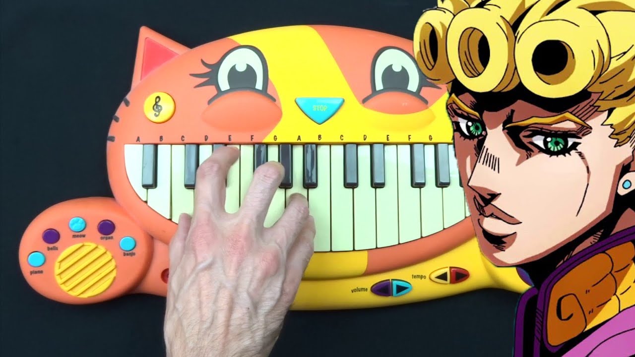 HOW TO PLAY GIORNO'S THEME ON A CAT PIANO