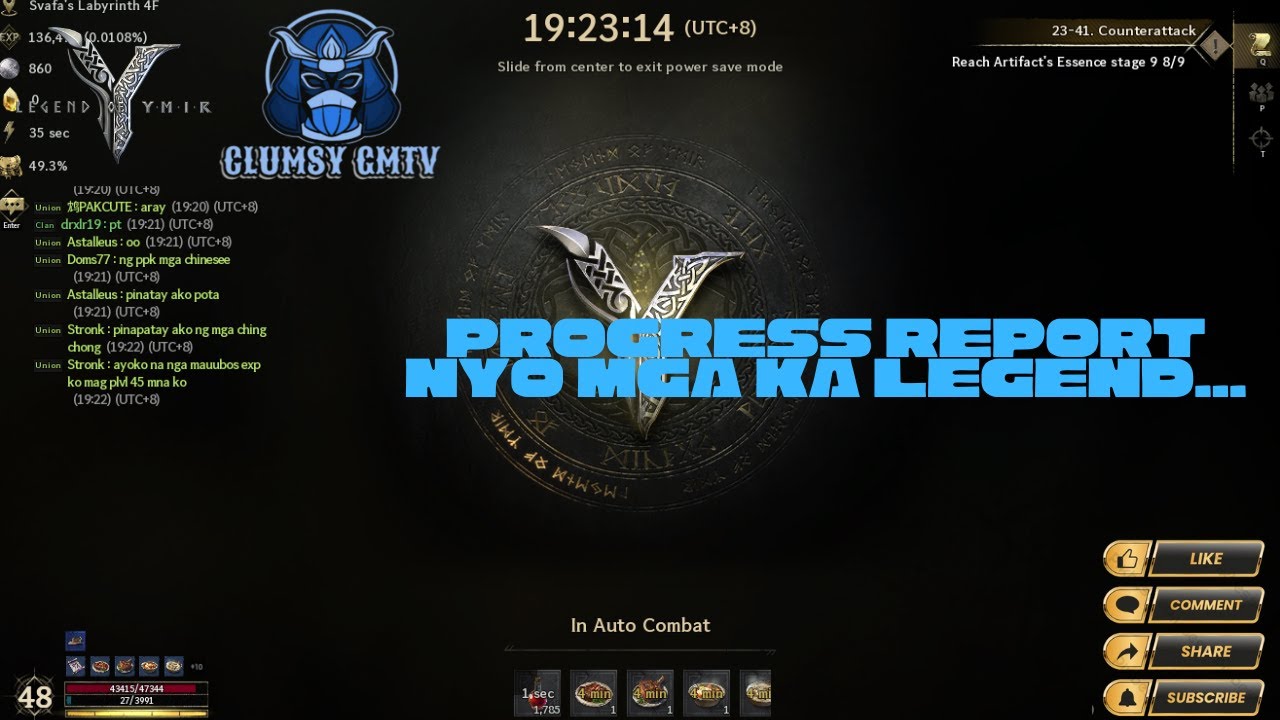 PROGRESS REPORT... Kamusta mga ka LEGEND