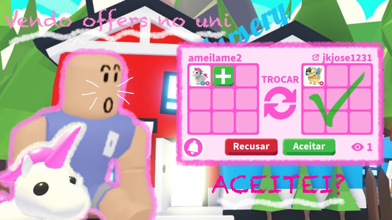 Vendo ofertas no unicórnio no adopt me!🦄