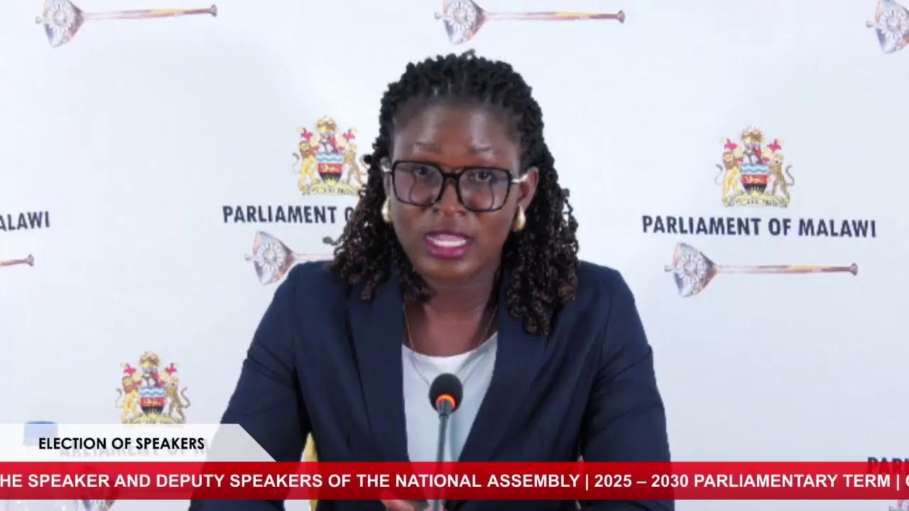 PARLIAMENT OF MALAWI | 29th October, 2025, Election of Speakers of the National Assembly