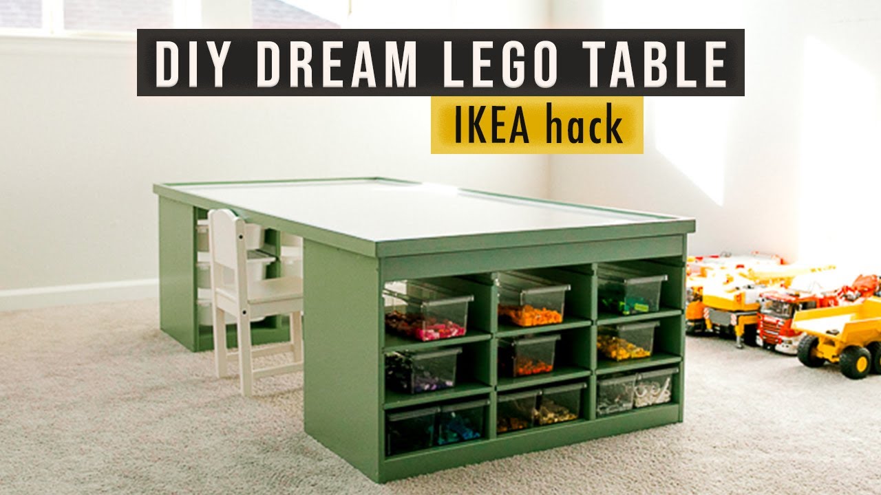 Стол LEGO с местом для хранения своими руками | Лайфхак от IKEA | Если бы только апрель