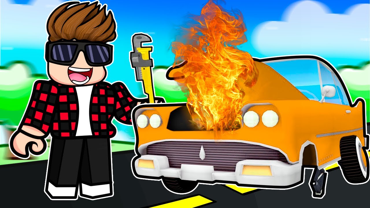 ZOSTAŁEM MECHANIKIEM, ALE NAPRAWIAM ZŁOMEM XD! | ROBLOX