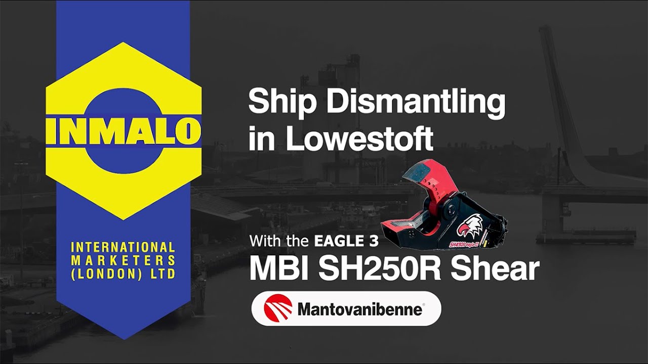 Ship Dismantling Using The Eagle 3 SH250R Scrap Shear