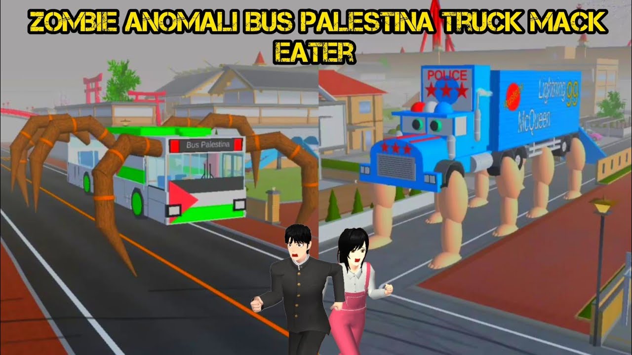 Full Movie Anomali Bus Palestina Truck Mack Eater Attack Rina Taiga 😱 Sakura School Simulator 