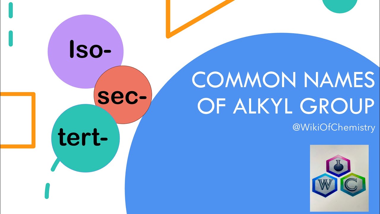 COMMON NAMES OF ALKYL GROUPS